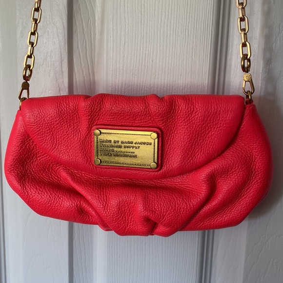 Marc Jacobs Leather Mini Crossbody in Bright Coral - Picture 2 of 10